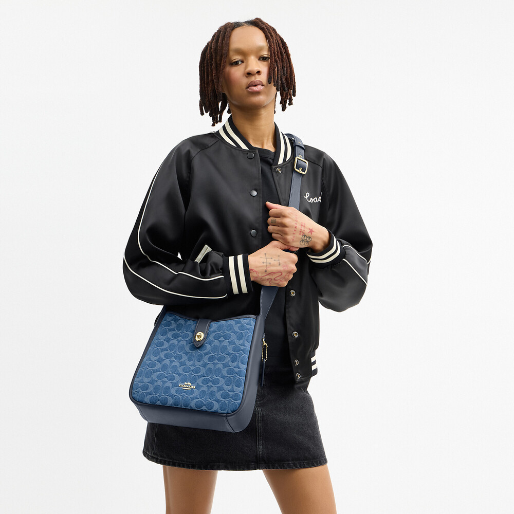 Coach Outlet Hadley Convertible Crossbody Bag In Signature Denim